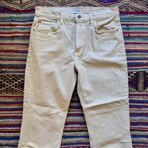 Citizens of Humanity Isola Crop Ivory Jeans